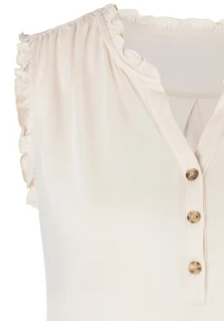 Shirts|LASCANA Rüschentop beige