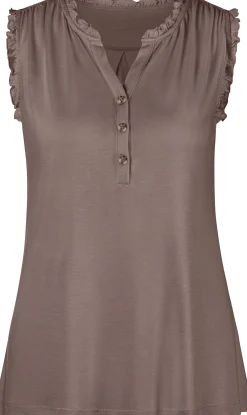 Shirts|LASCANA Rüschentop taupe