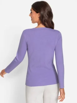 Pullover|heine Rundhalspullover lavendel