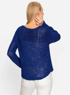 Pullover|heine Rundhalspullover royalblau