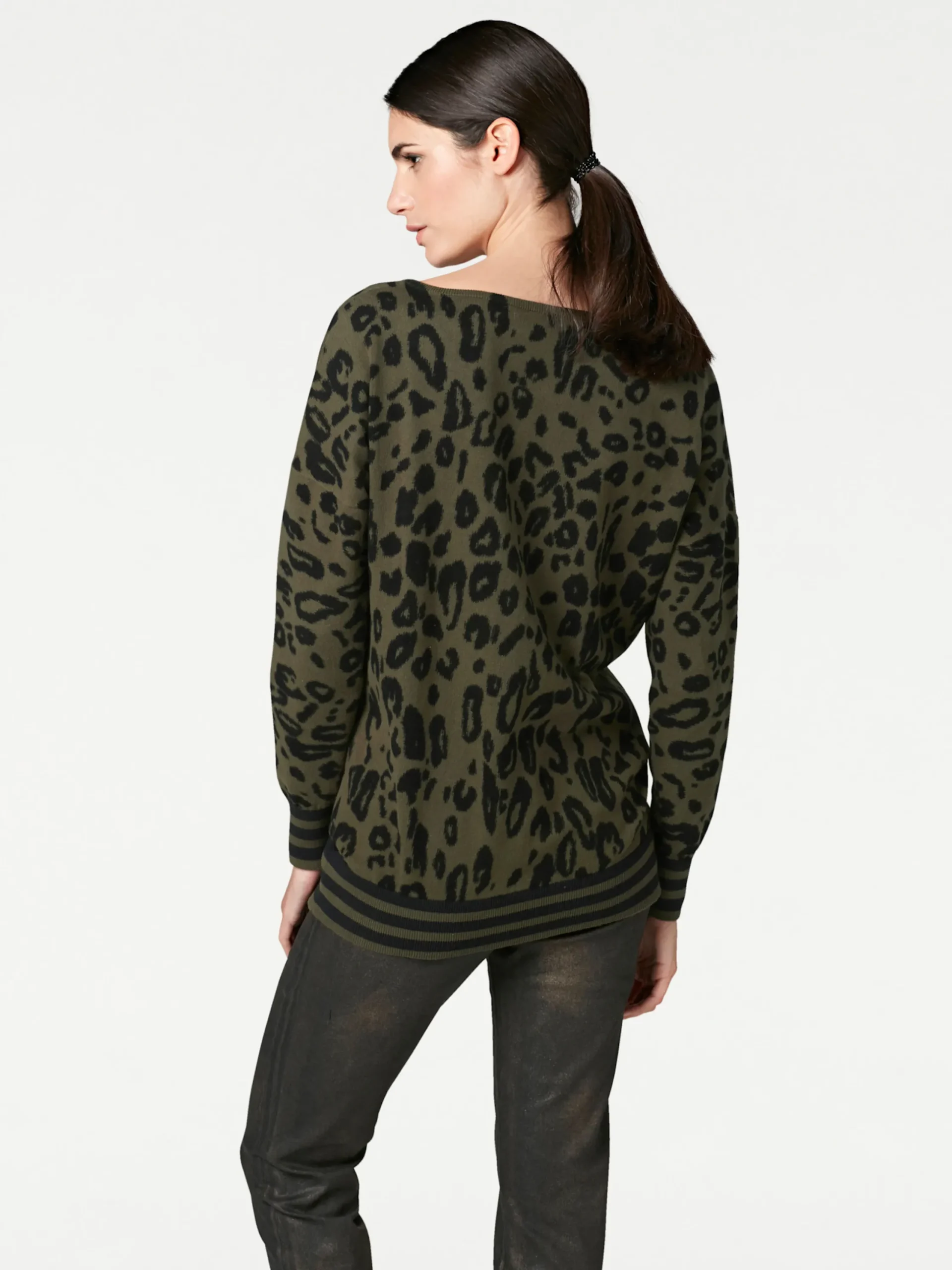 Pullover|heine Rundhalspullover oliv