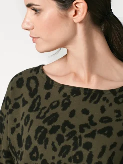Pullover|heine Rundhalspullover oliv