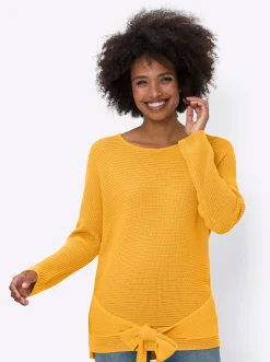 Pullover|heine Rundhalspullover ocker