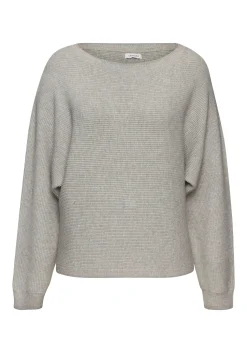 Pullover|LASCANA Rundhalspullover graumeliert
