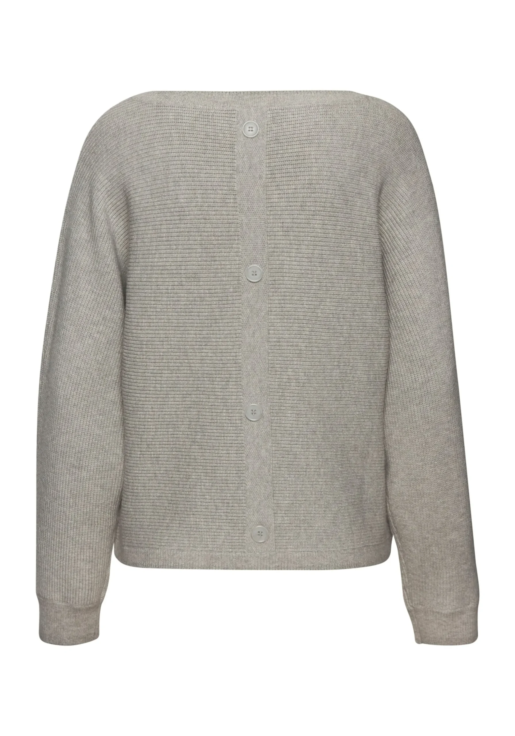 Pullover|LASCANA Rundhalspullover graumeliert