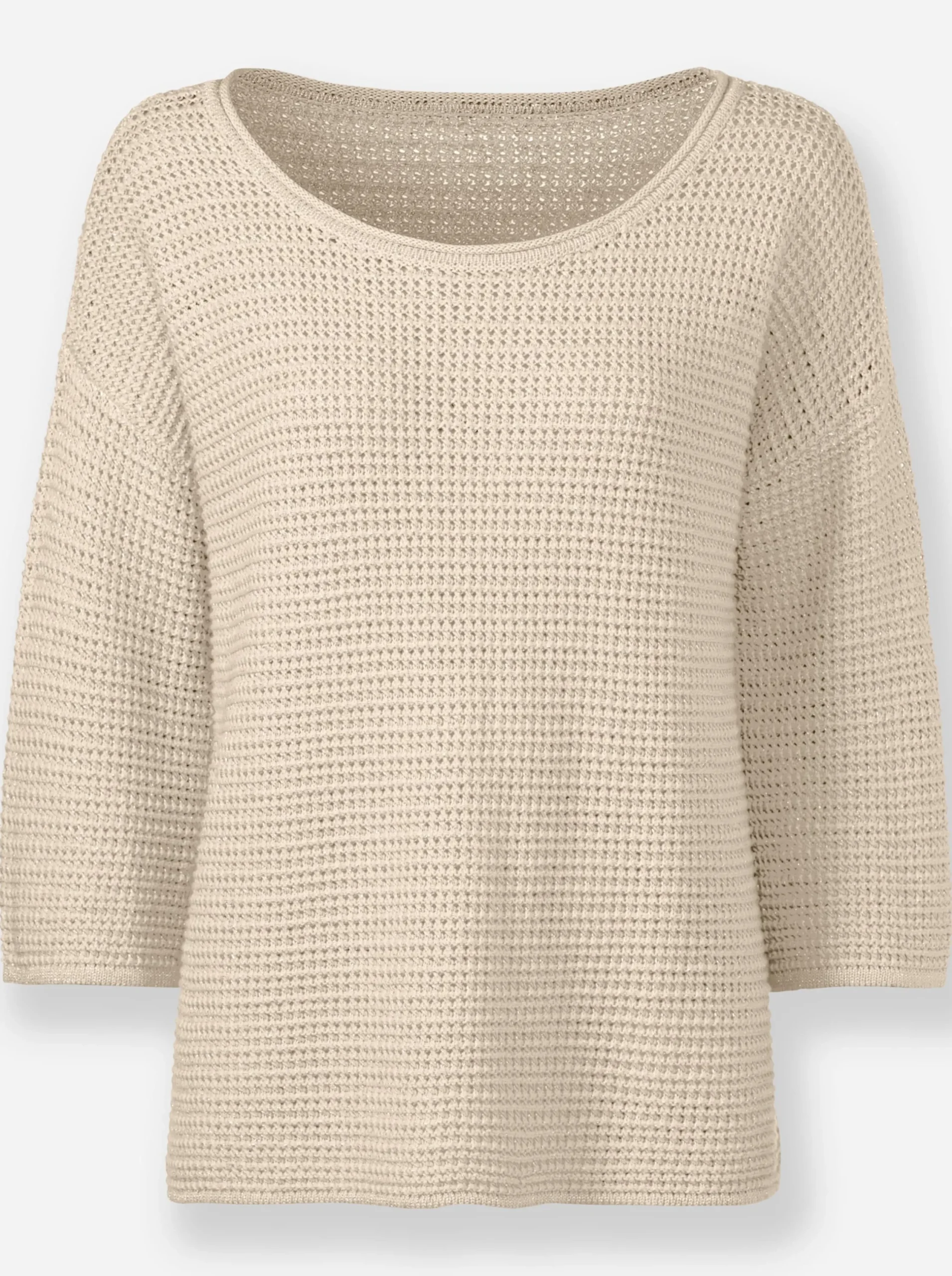 Pullover|heine Rundhalspullover elfenbein