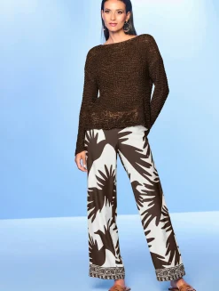 Pullover|heine Rundhalspullover schoko