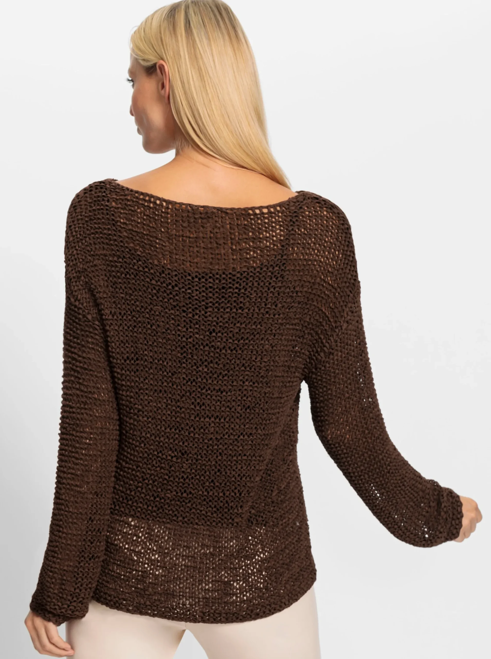 Pullover|heine Rundhalspullover schoko