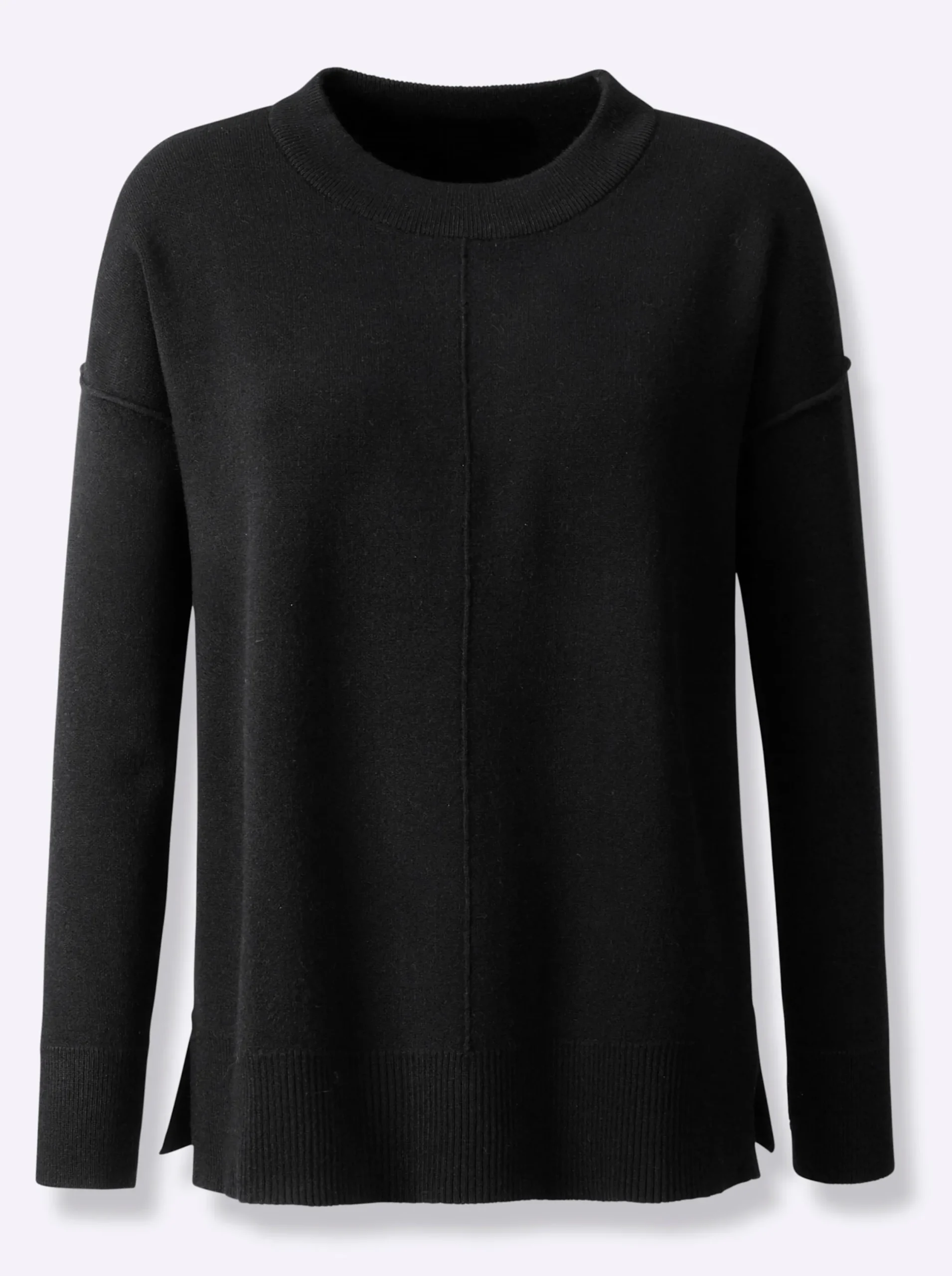Pullover|heine Rundhalspullover schwarz