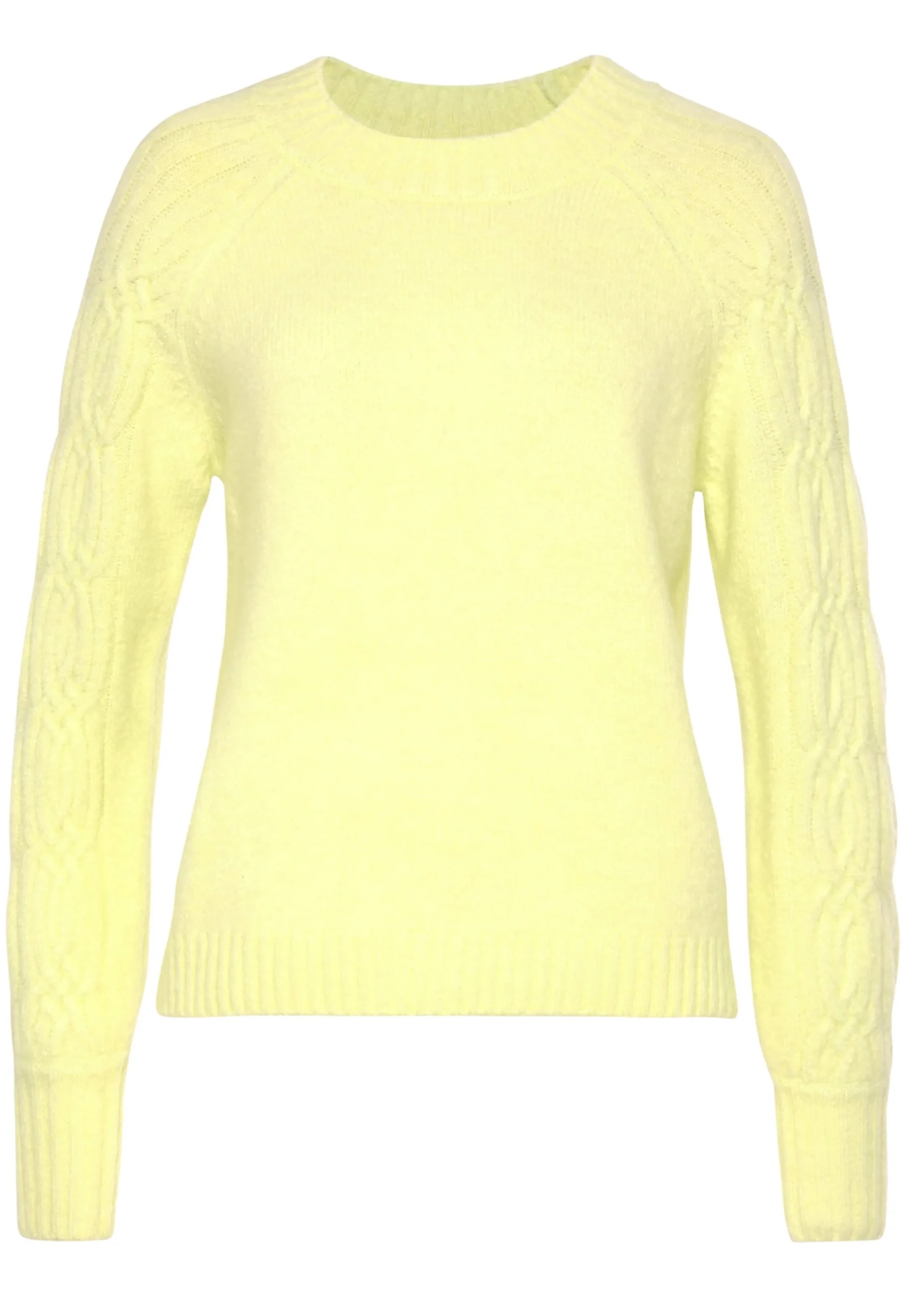 Pullover|LASCANA Rundhalspullover limone