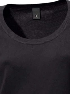 Pullover|heine Rundhalspullover aus Feinstrick schwarz