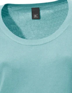 Pullover|heine Rundhalspullover aus Feinstrick aqua