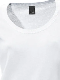 Pullover|heine Rundhalspullover aus Feinstrick weiß