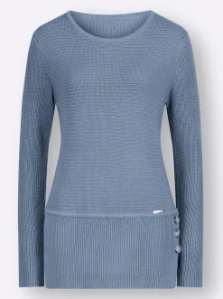 Pullover| Rundhalspullover in pflegeleichter Qualität bleu