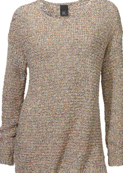 Pullover|heine Rundhalspullover mit Seitenschlitzen bunt