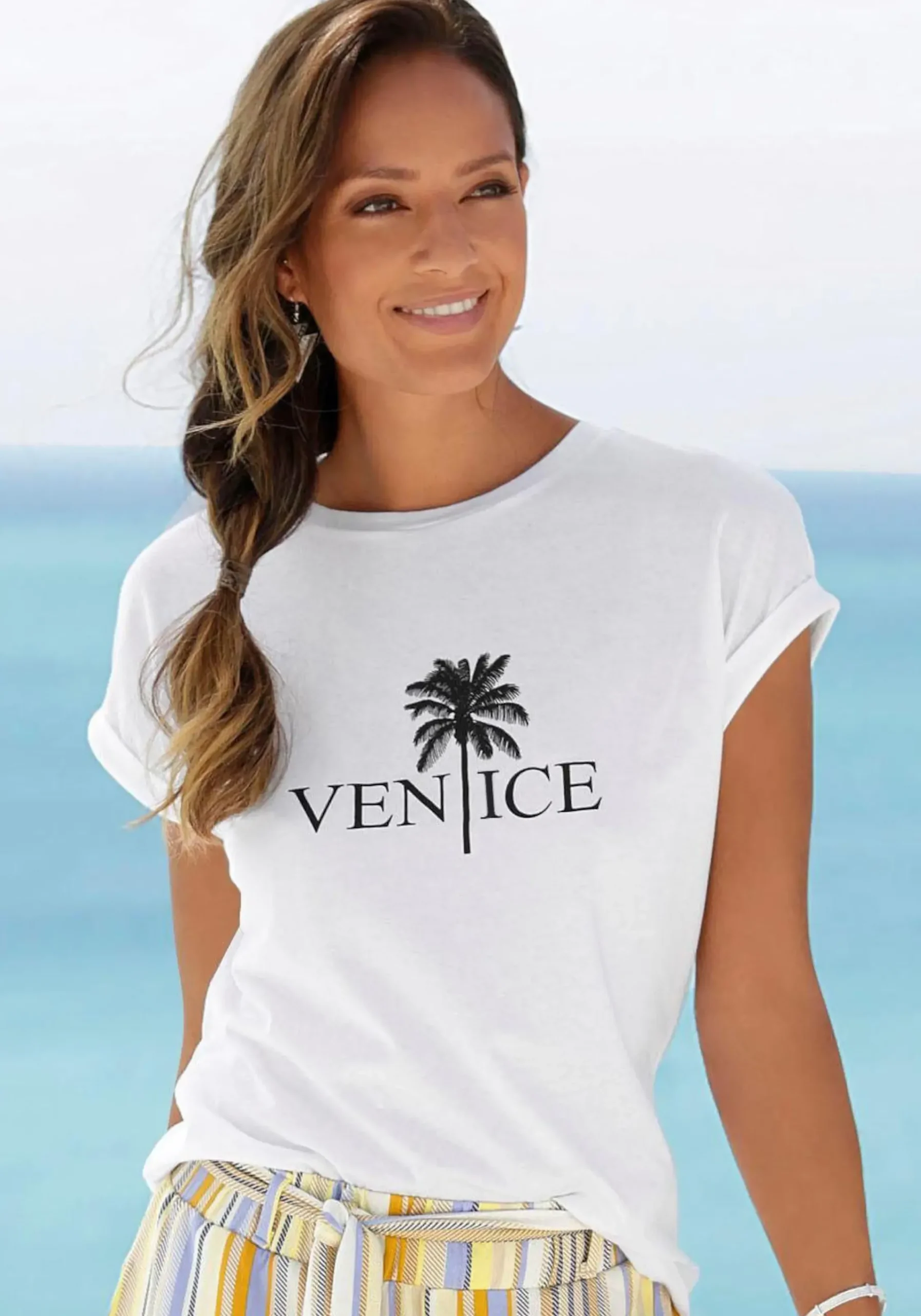 Shirts|Venice Beach Rundhalsshirt weiß