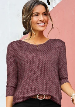 Strandmode|Shirts|Vivance Rundhalsshirt beere