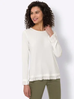Pullover|heine Rundhalsshirt ecru