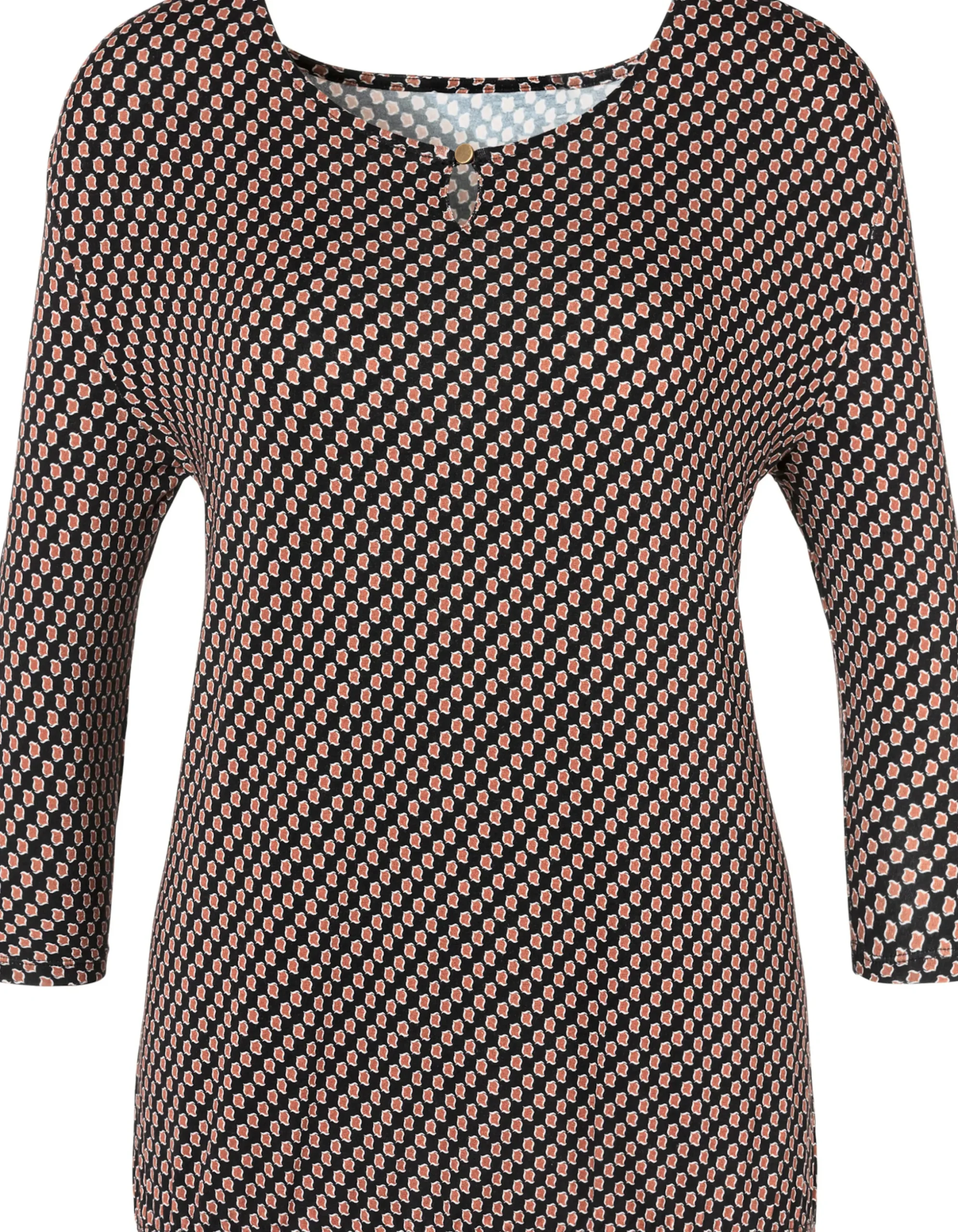 Strandmode|Vivance Rundhalsshirt schwarz