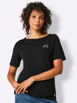 Shirts|CREATION L PREMIUM Rundhalsshirt schwarz