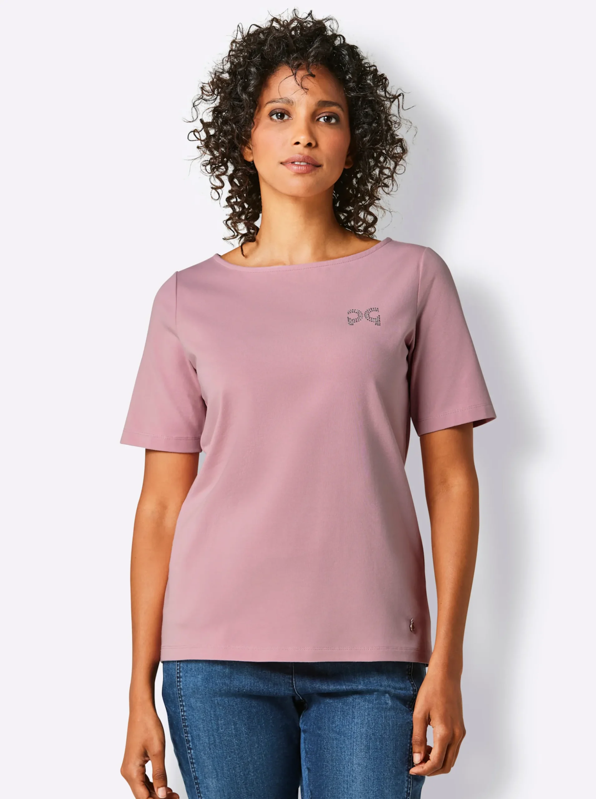 Shirts|CREATION L PREMIUM Rundhalsshirt hortensie
