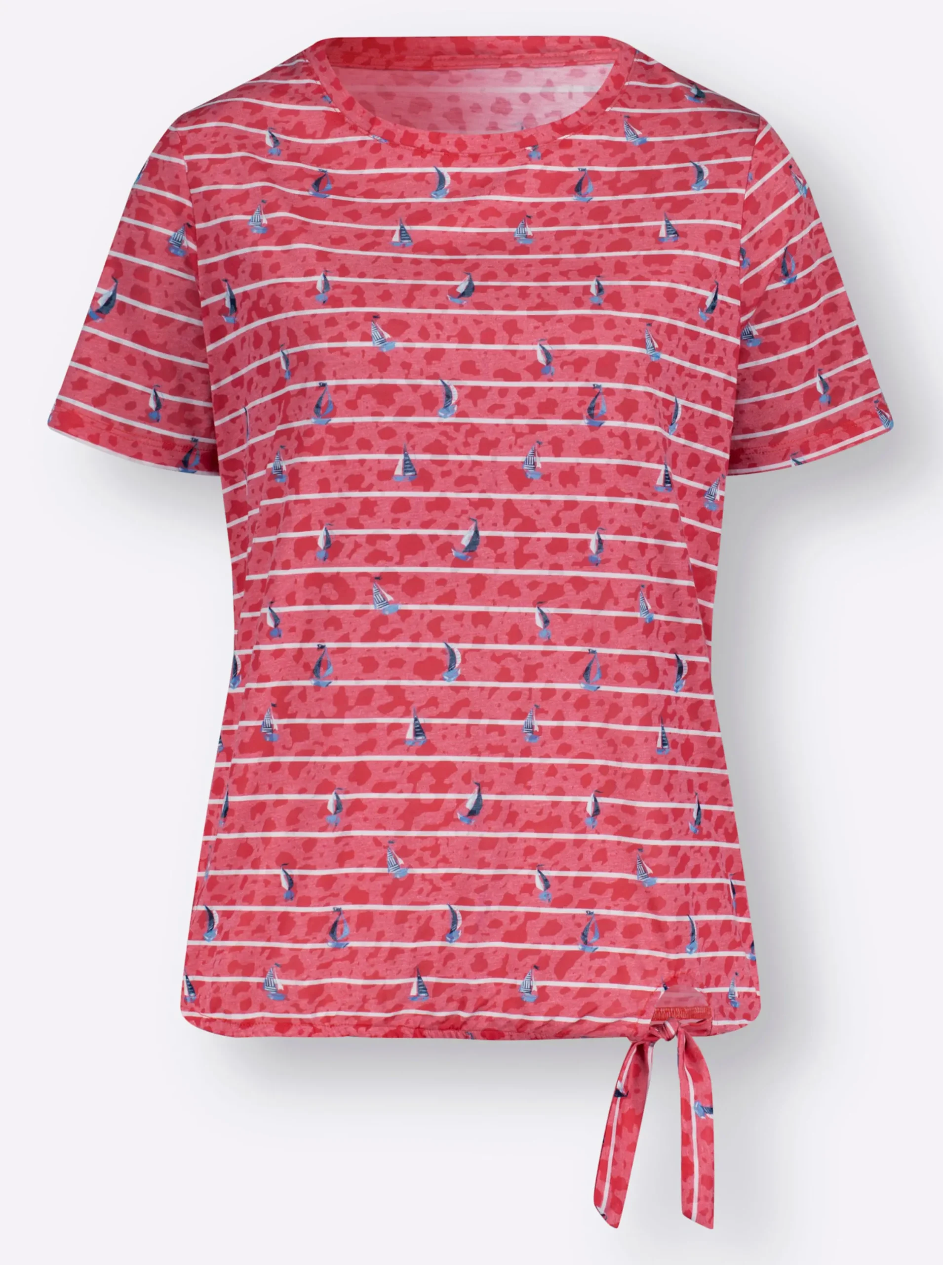 Shirts| Rundhalsshirt erdbeere-bedruckt
