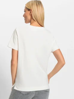 Shirts|heine Rundhalsshirt mit Lettering-Motiv ecru