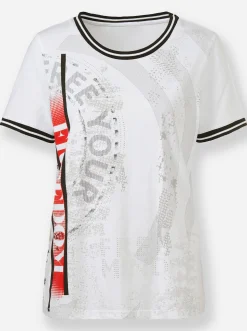 Shirts|heine Rundhalsshirt mit Print weiß