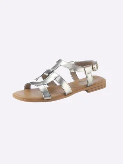 Sandalen & Sandaletten|heine Sandale hellgoldfarben