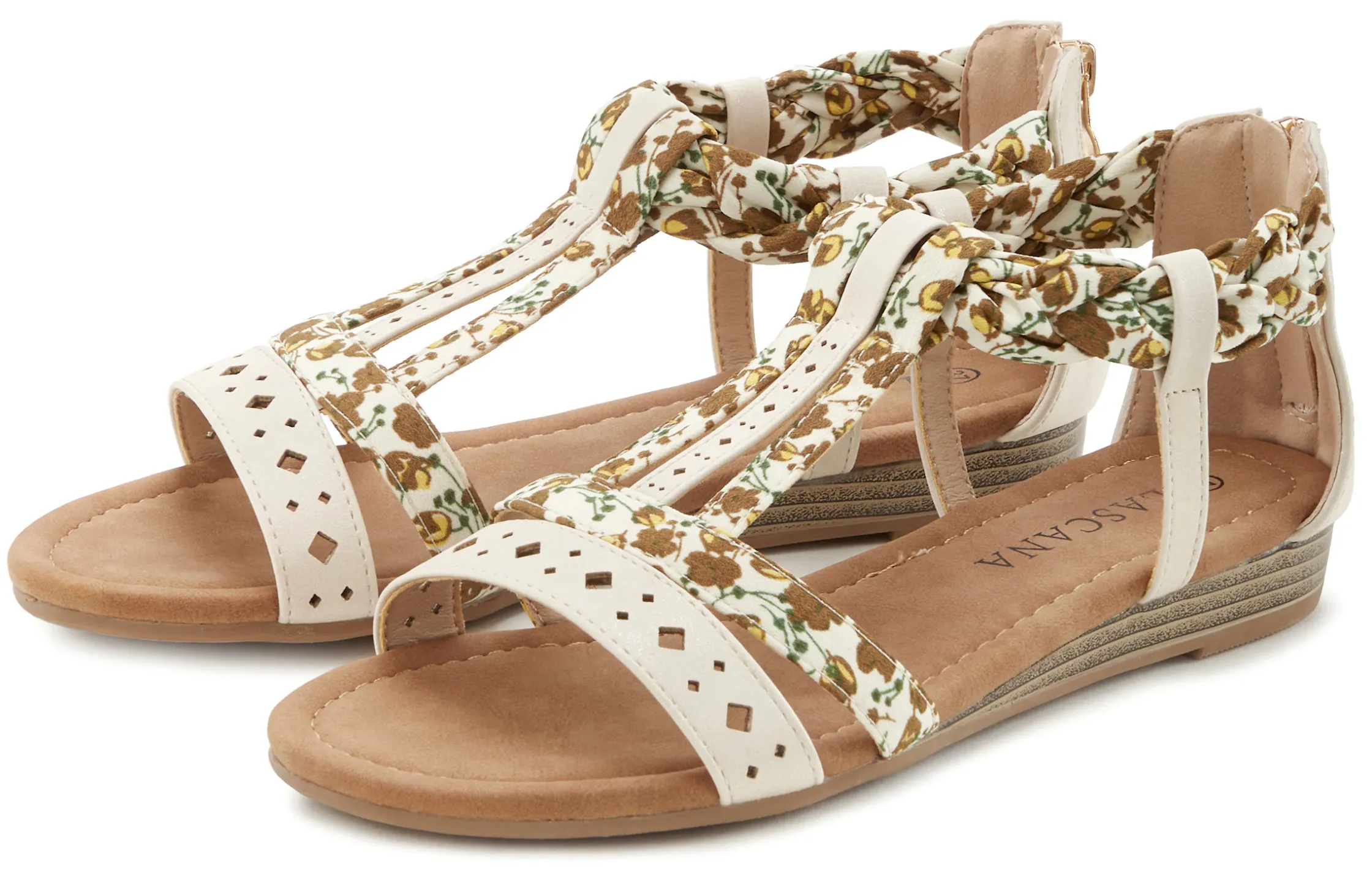 Sandalen & Sandaletten|LASCANA Sandale beige
