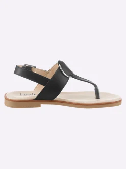 Zehentrenner|Sandalen & Sandaletten|heine Sandale schwarz