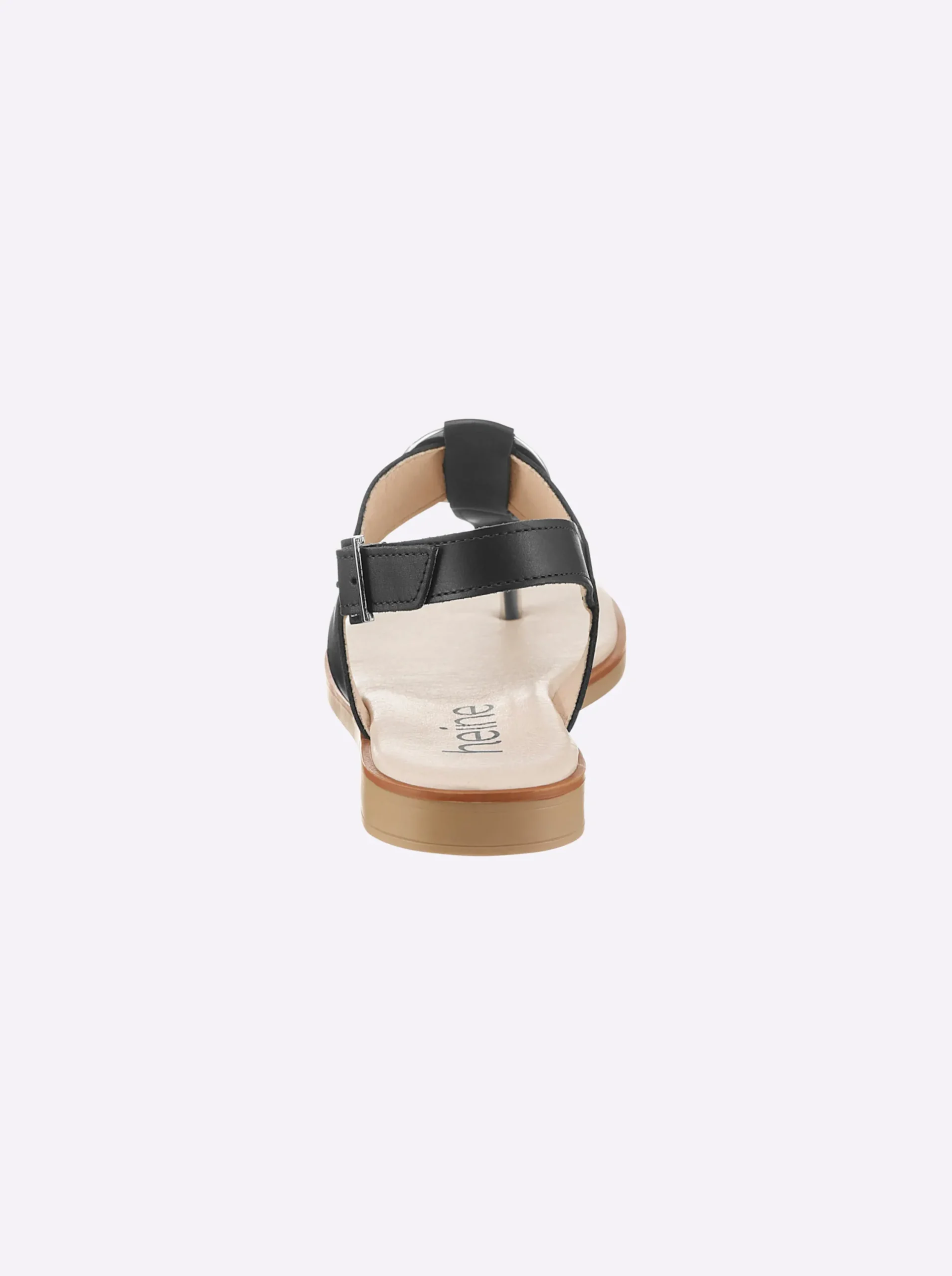 Zehentrenner|Sandalen & Sandaletten|heine Sandale schwarz
