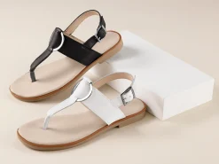 Zehentrenner|Sandalen & Sandaletten|heine Sandale schwarz