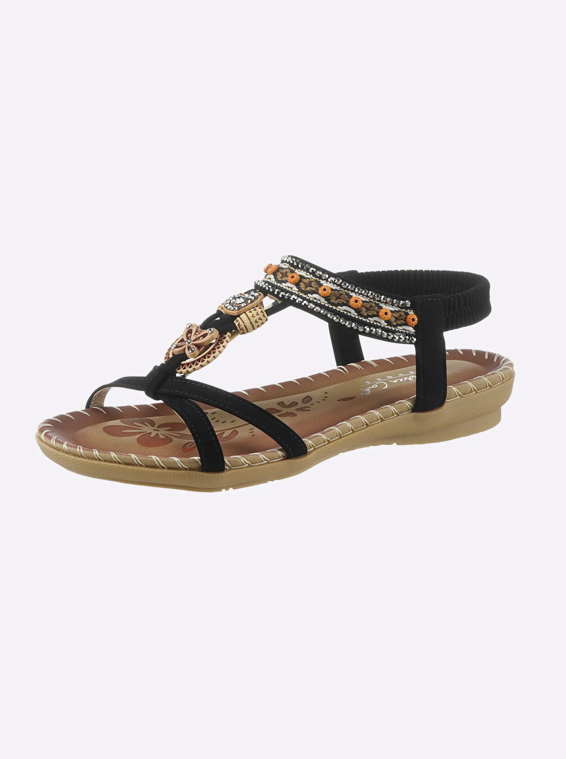 Sandalen & Sandaletten|Andrea Conti Sandale schwarz-bunt