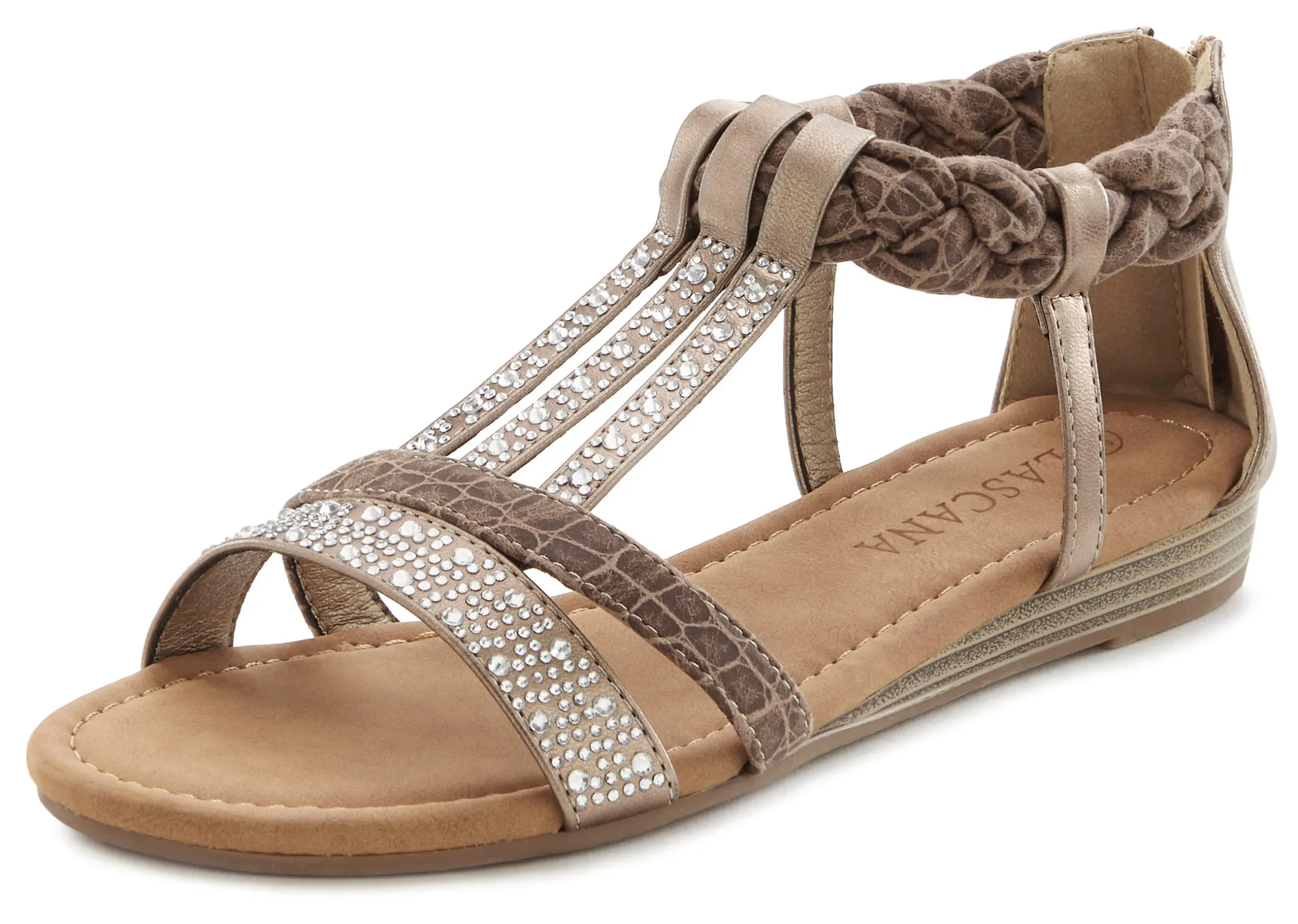 Sandalen & Sandaletten|LASCANA Sandale taupe