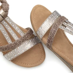 Sandalen & Sandaletten|LASCANA Sandale taupe