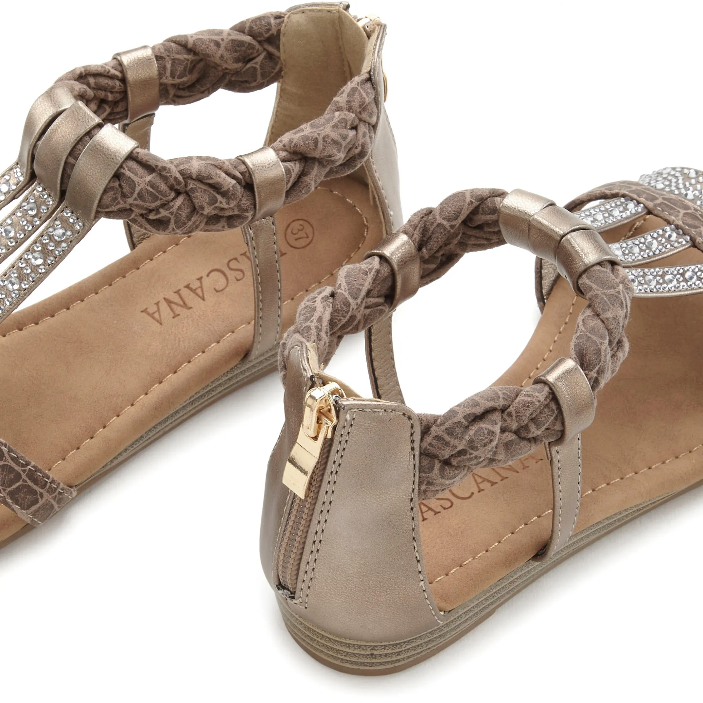 Sandalen & Sandaletten|LASCANA Sandale taupe