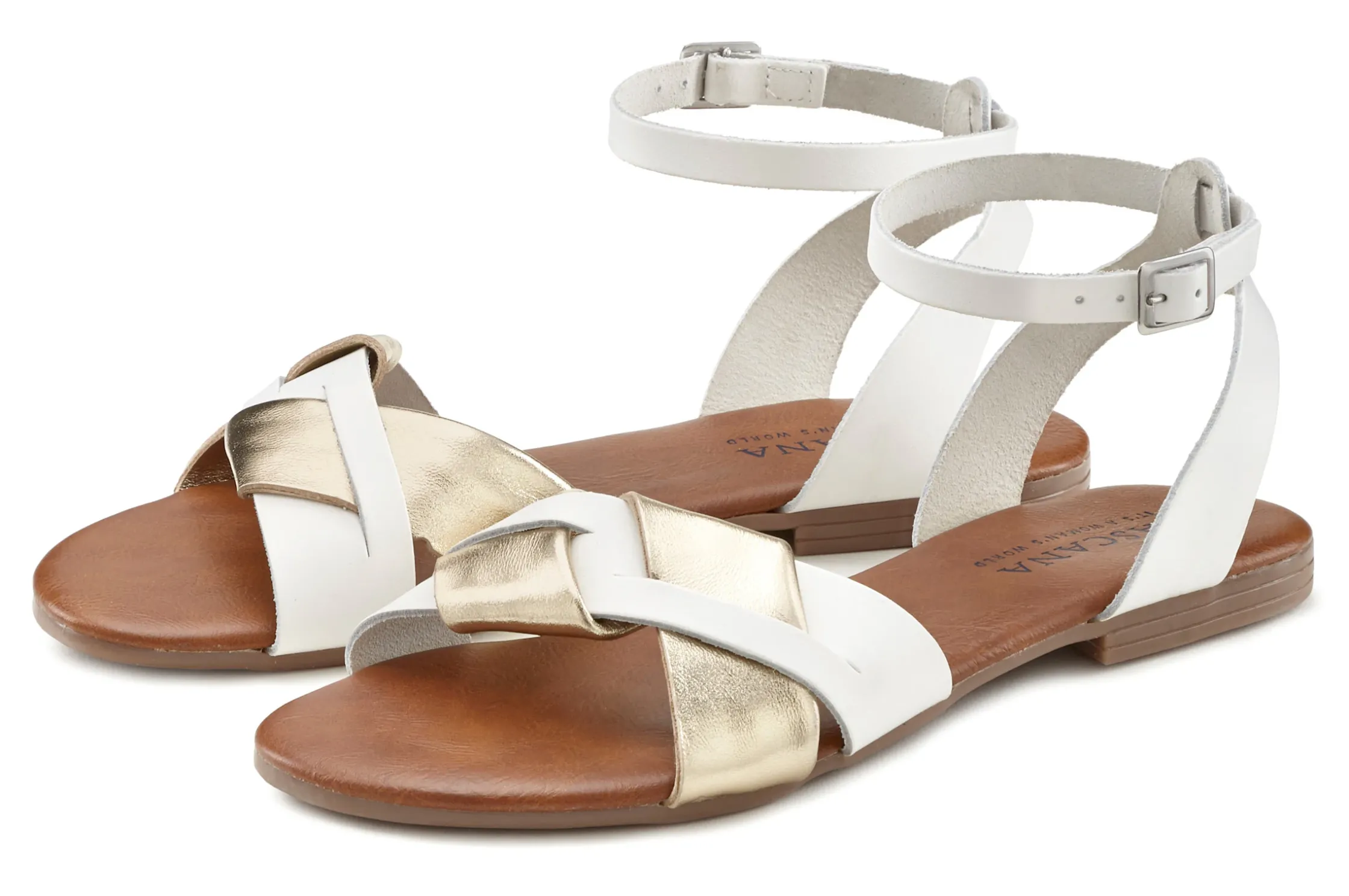 Sandalen & Sandaletten|LASCANA Sandale weiß