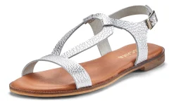 Sandalen & Sandaletten|LASCANA Sandale silberfarben