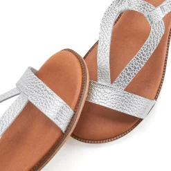 Sandalen & Sandaletten|LASCANA Sandale silberfarben