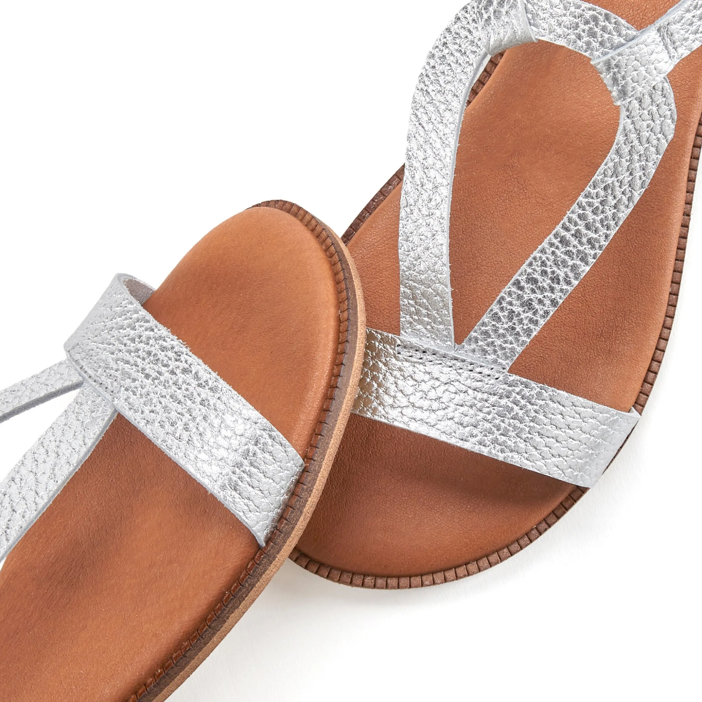 Sandalen & Sandaletten|LASCANA Sandale silberfarben