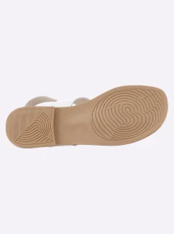 Sandalen & Sandaletten|Zehentrenner|heine Sandale weiß