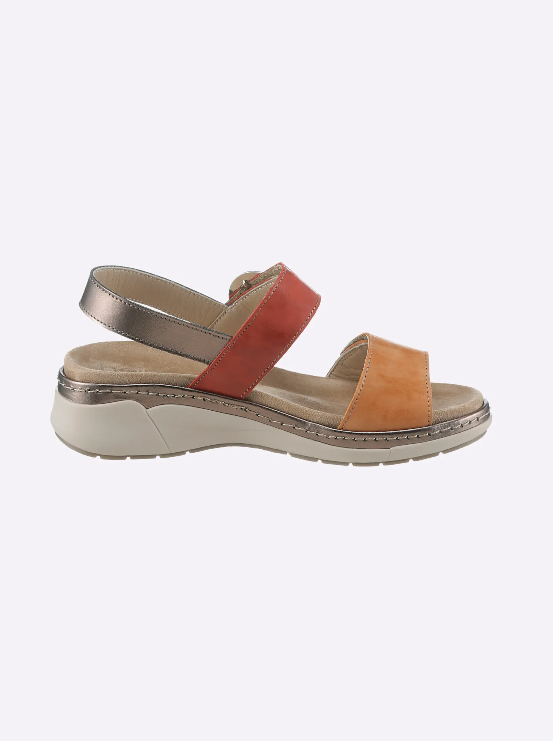 Sandalen & Sandaletten|heine Sandale rot-orange
