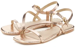 Sandalen & Sandaletten|LASCANA Sandale goldfarben