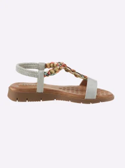 Sandalen & Sandaletten|heine Sandale silberfarben-bunt