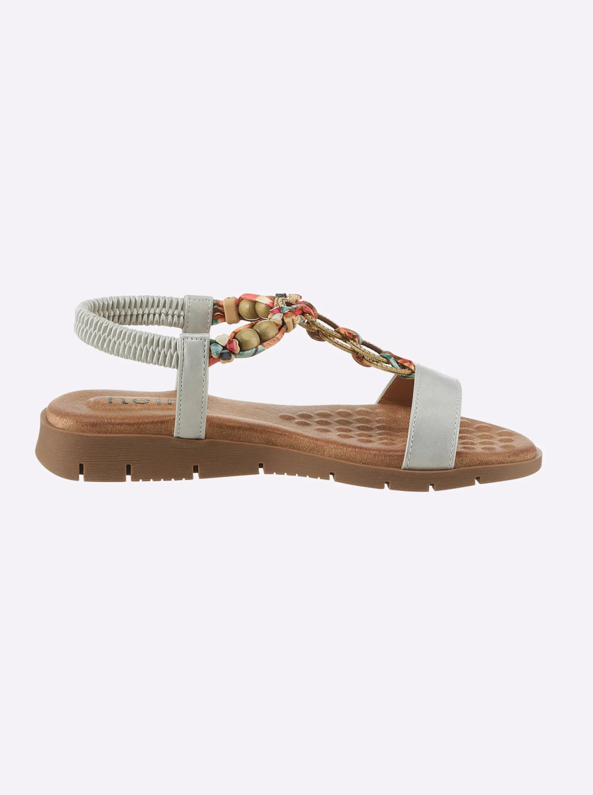 Sandalen & Sandaletten|heine Sandale silberfarben-bunt