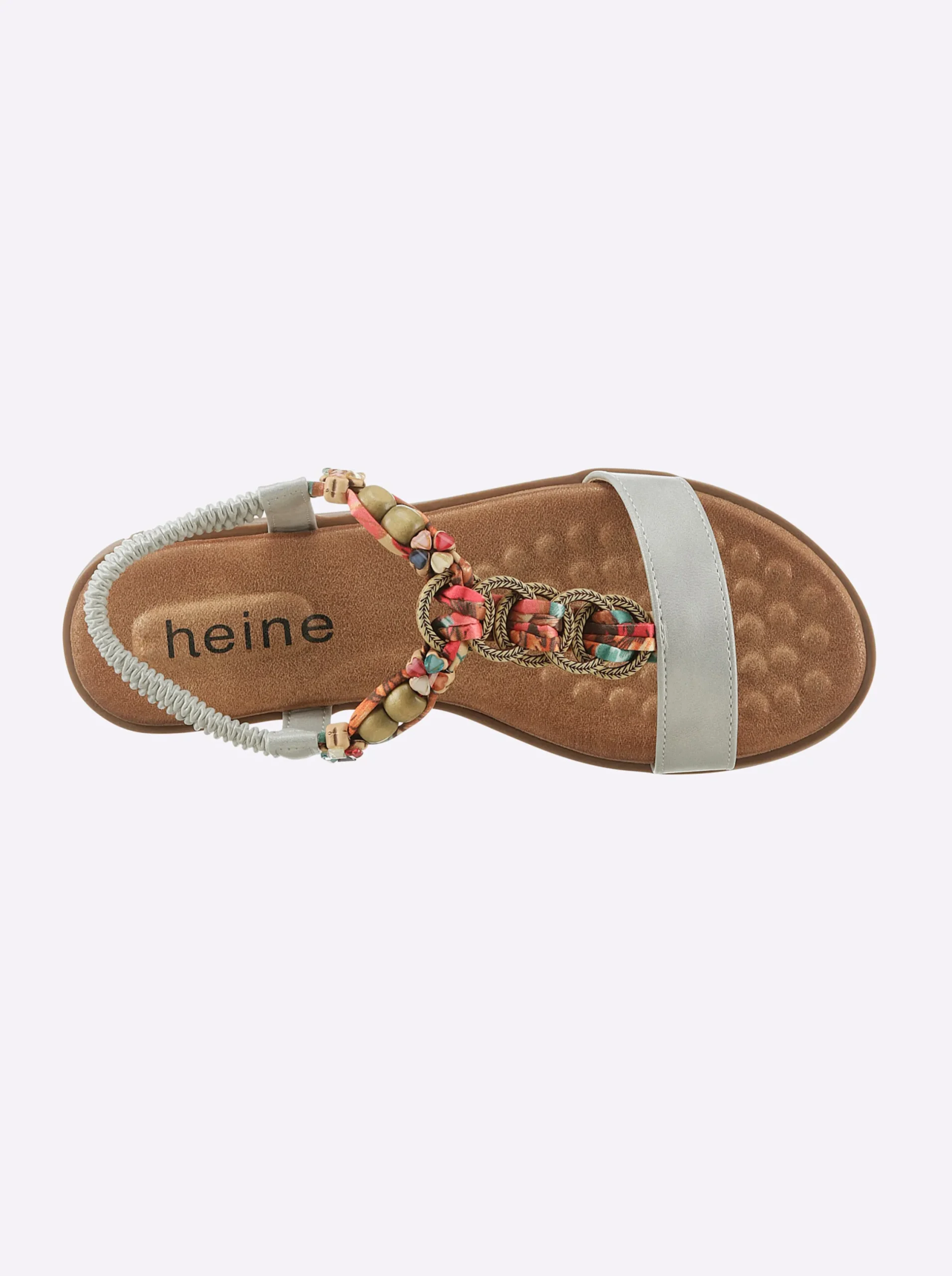 Sandalen & Sandaletten|heine Sandale silberfarben-bunt