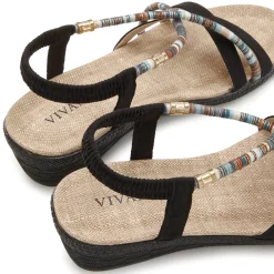 Sandalen & Sandaletten|Vivance Sandale schwarz