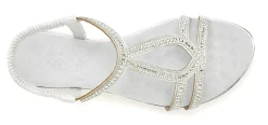 Sandalen & Sandaletten|Vivance Sandale silberfarben