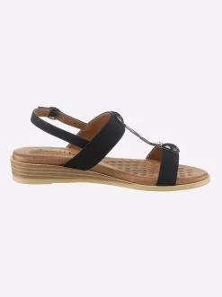 Sandalen & Sandaletten|heine Sandale schwarz